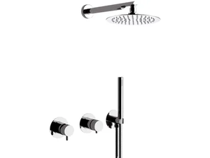 TOKYO - Brass shower set with overhead shower _ Daniel Rubinetterie